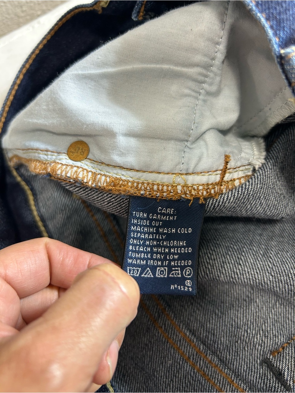 Ralph Lauren Sport Thompson 650 Cotton Blend‎ Dark Blue Mid Rise Skinny Jeans 27 - Picture 10 of 16